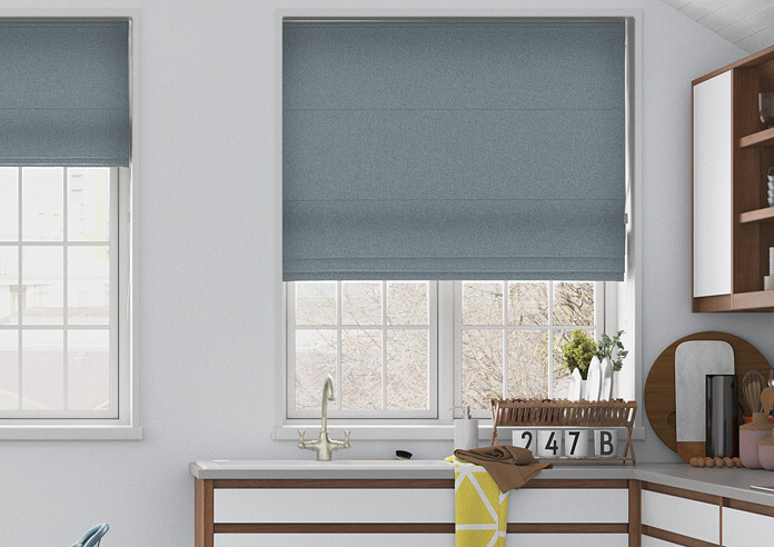 Ashbury, Slate - Twist&Fit Roman Blind - Image 3